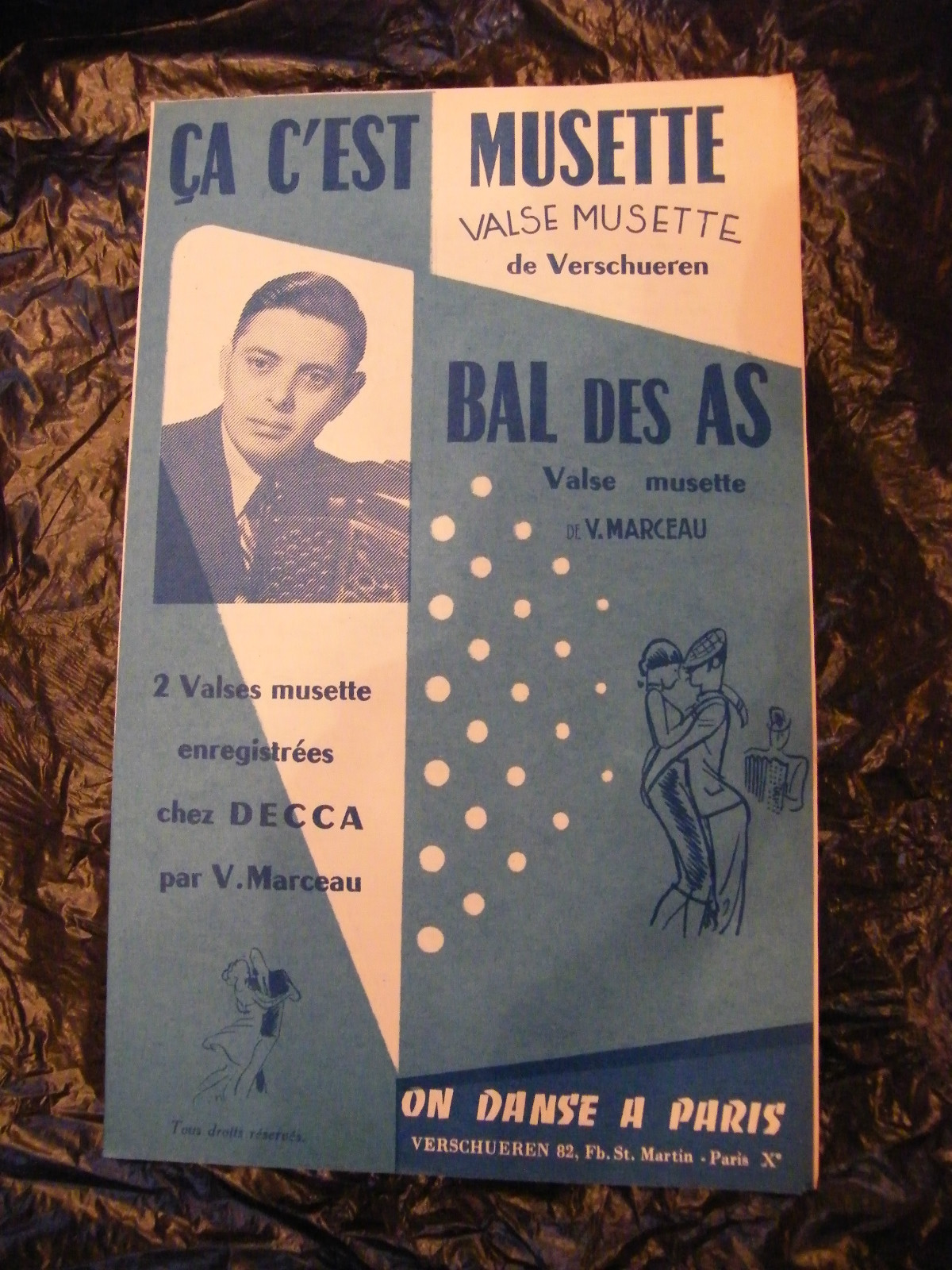 Partition Ça C'est Musette Verschueren Bal Des As V Marceau