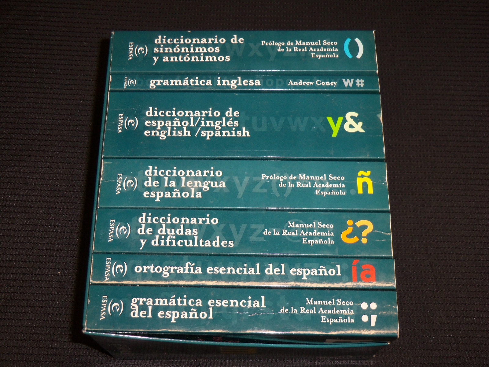 2001 DICCIONARIO BOOK SET OF 7 - BIBLIOTECA ESENCIAL - MANUEL SECO - KD 5674