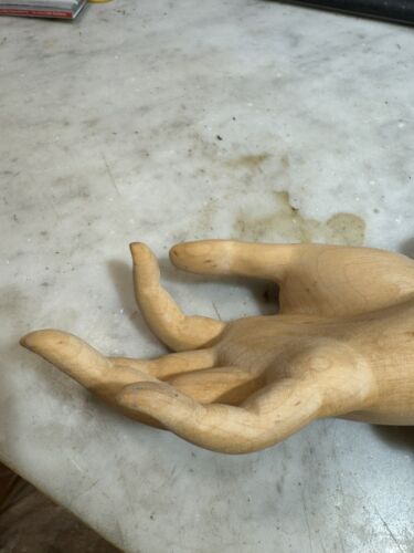 Mani per statua sacra Madonna legno scultura legno sacra restauro statua 14 cm - Foto 8 di 10