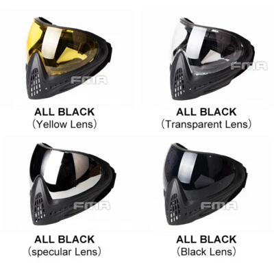 FMA Airsoft Mask F1 Sicherheit Anti-Nebel Schutzbrille Paintball Full Face Maske