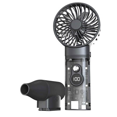 Upgraded Turbo Fan 100000RPM Violent Fan 5000mAHx2 Support Propellers/Turbines
