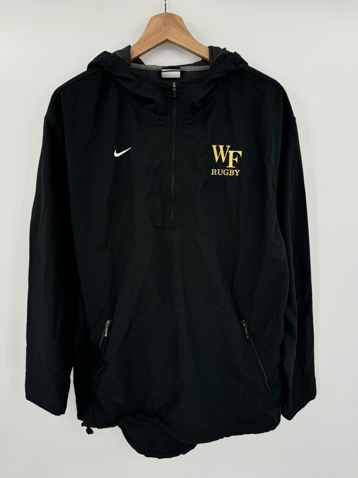 SACAI X NIKE Giacca Rugby Wake Forest Demon Deacons Nike Dri Fit Nera 1 2 Zip Uomo Medium