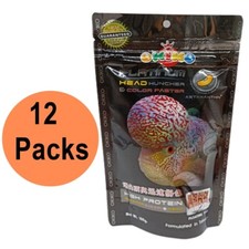 Fish Food Okiko Flowerhorn Platinum Head Huncher Cichlid Color Faster 100g x12Pc