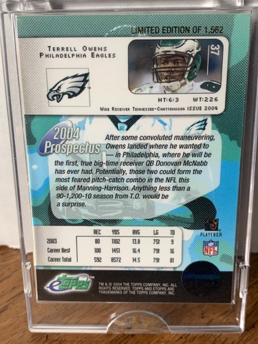 2003 - 2004 eTopps Topps NFL carte calcio nuove di zecca in custodia a mano a scelta - Foto 4 di 16