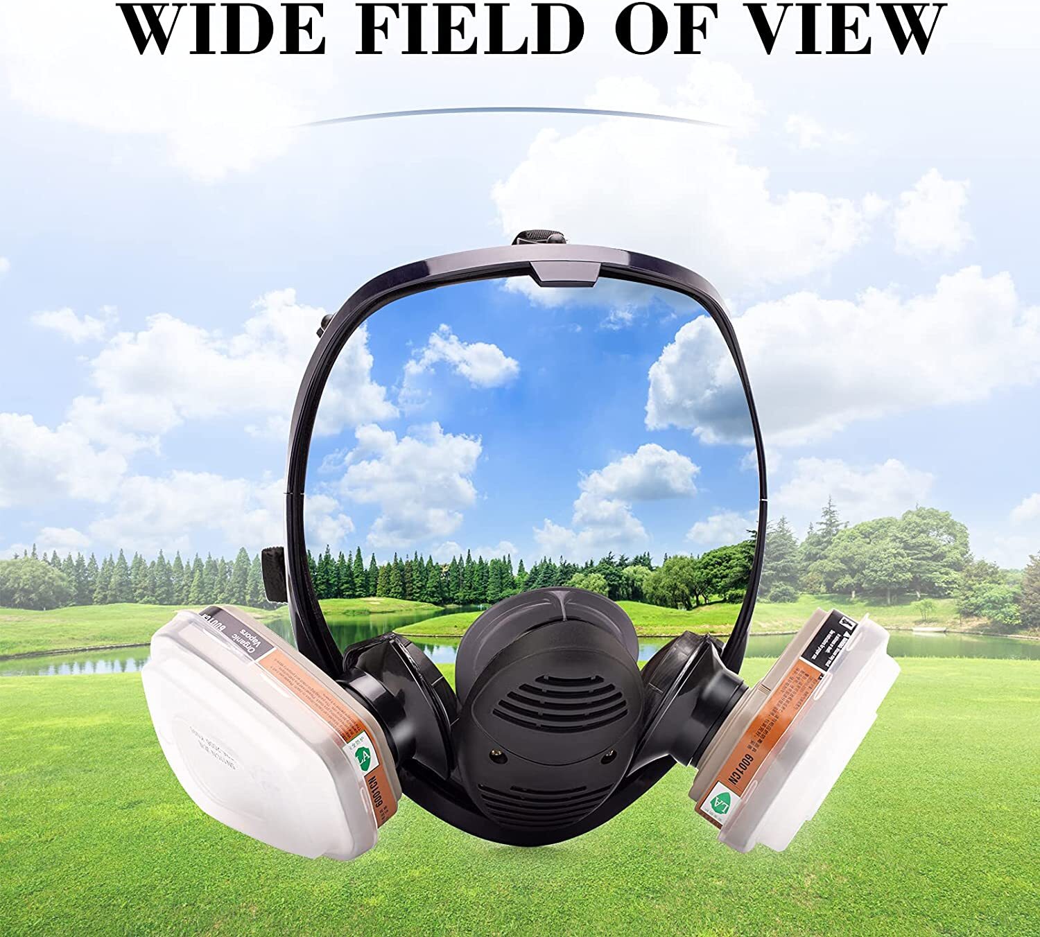 6800 Spray Painting Mask 15 in 1 Set Full Face Chemical Gas Vapor