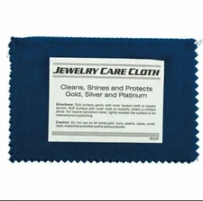 Sterling Silver And Gold Jewelry Polishing Cloth Cleaner Fast Free shipping