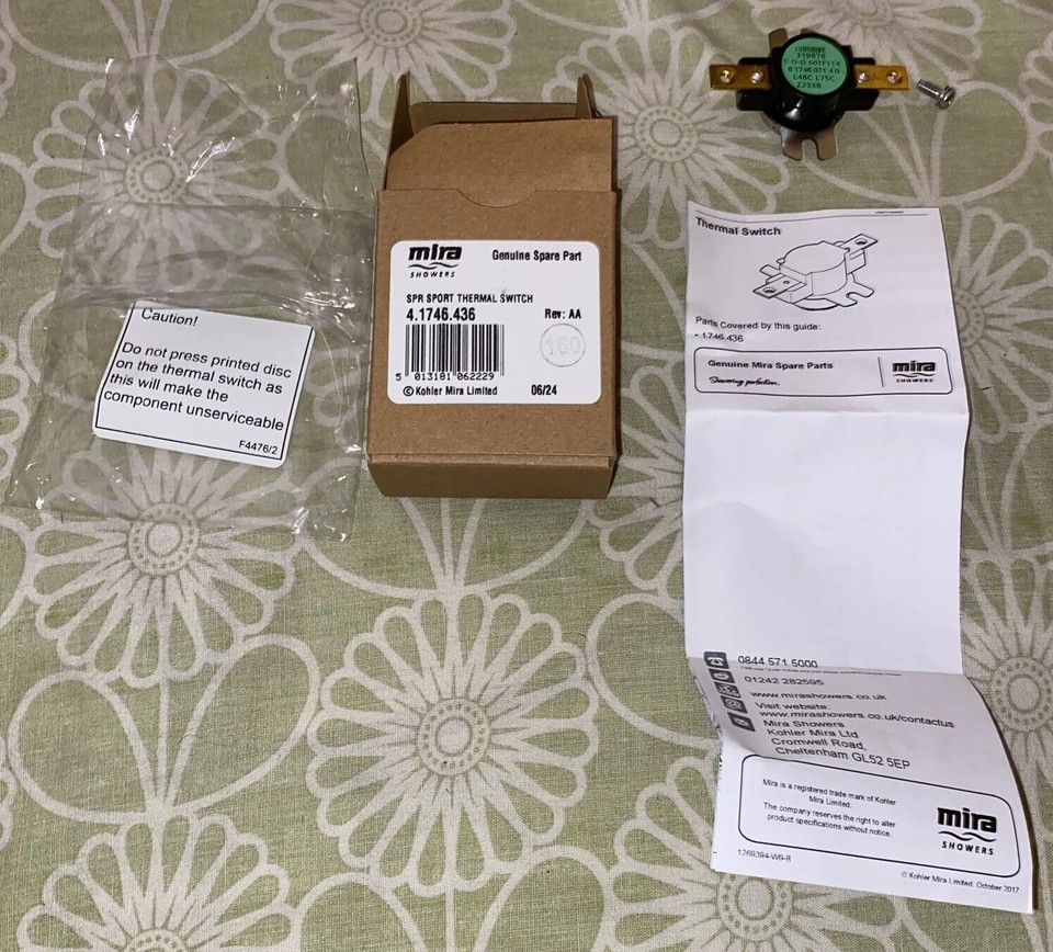 Mira Sport Thermal Switch/Cutout Assembly Brand New See Pics £
