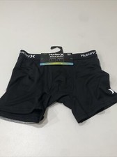 Hurley Boys' Classic Boxer Briefs 2-Pack Grey  Black Size M