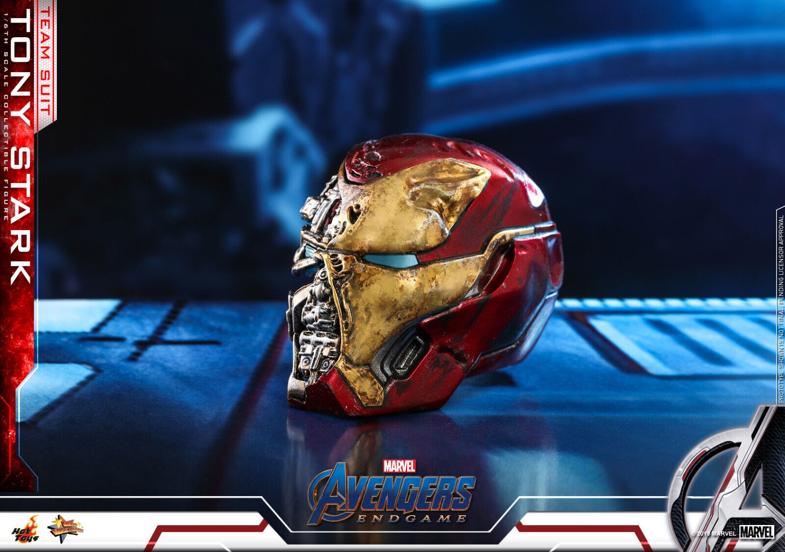  Hot Toys Avengers: Endgame end Game Movie Masterpiece Series  MMS 537 MMS537 Tony Stark (Team Suit) Sixth Scale Collectible Figure : Toys  & Games