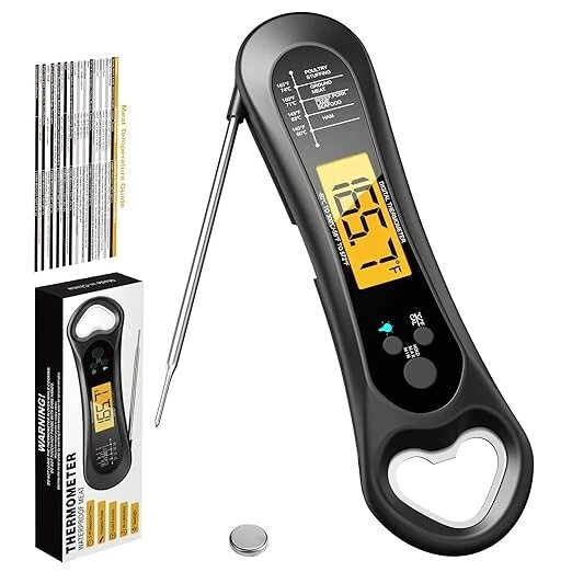 Biison Meat Thermometer for Grilling, Digital Instant Read Food Thermometer with