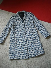 Excellent Twin Set By Simona Barbieri Made In Italy Trench Coat Leaf Print Sz S