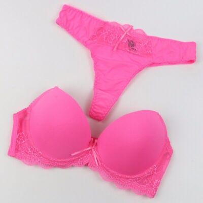 Sexy Spitze Push-up-BH-Sets Höschen 75-90 B C D E F Unterwäsche-BH-Sets