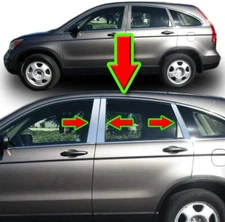 Fit For Honda CR-V 2007-2011 Chrome Plated Pillar Posts Trim Cover Decal Sticker