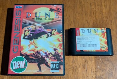 Sega Genesis  Dune: The Battle for Arrakis *NO MANUAL* Former Rental Good Cond