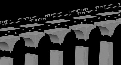 Bridge H0 trains - reproduction viaduct of Cansano File STL-OBJ for 3D Printing - 第 14/24 張圖片