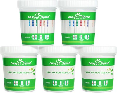 Easy@Home ECDOA-7124 12-Panel Urine Drug Test Cup w/ Temp Strip & Gloves Kit