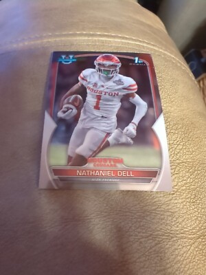 2022 Bowman U Chrome Nathaniel ''Tank'' Dell First Rookie Card RC #49