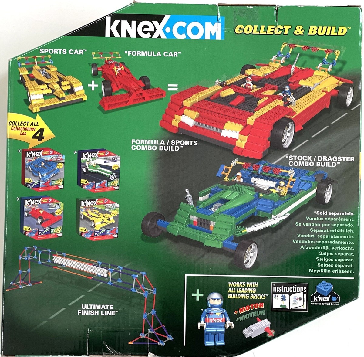 K'Nex Building Set Racecar Rally Series Sports Car 13153 Collect