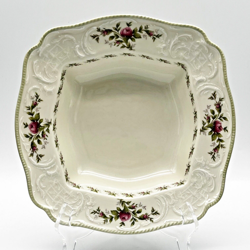 Vintage Rosenthal Germany Rosen Porcelain Embossed Square Serving Bowl - Picture 3 of 10