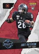 2021 JARET PATTERSON NFL DRAFT NIGHT FREE AGENT PANINI INSTANT ROOKIE CARD #38
