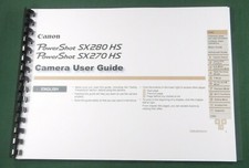 Canon SX 280 / SX270 HS Instruction Manual: Full Color  Protective Covers 