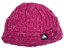 NIKE Womens Ladies ACG Heavyknit Snow Ski Hat Beanie Pink AUTHENTIC