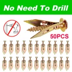50x Drywall Self Drilling Anchors Screws Wall Anchor Expansion Hooks Heavy Duty