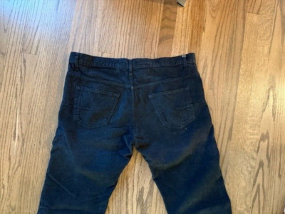 dior homme corduroy pants, black, size 32, vintage, very good