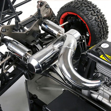 Per 1/5 HPI Losi 5ive T 23-36cc NUOVO Doppio Tuned Tubo di Scarico Camera di Espansione