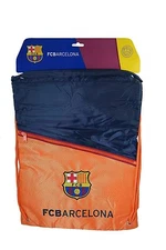 FC Barcelona  Backpack Cinch Soccer Book Bag Gym drawstring Orange