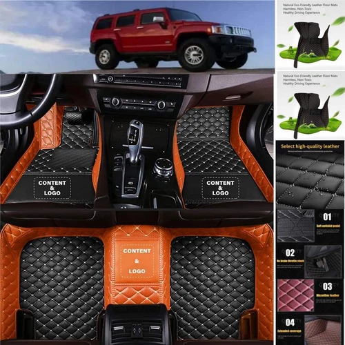 For Hummer H2 H3 Car Floor Mats Custom Waterproof Carpets Liners Pads Handmade - Imagen 12 de 35