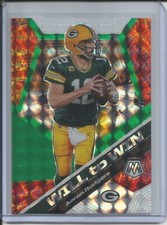 AARON RODGERS 2019-20 PANINI MOSAIC WILL TO WIN GREEN PRIZM PACKERS