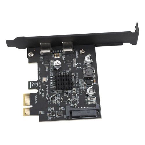 USB 3.2 PCI Express Erweiterungskarte GEN2 Dual Type C High Speed 10Gbps PC US - Bild 19 von 22