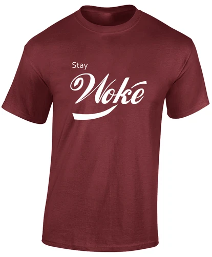 Stay Woke Funny Joke Design Top Comedy Sarcastic New Unisex T-Shirt - Picture 5 of 11
