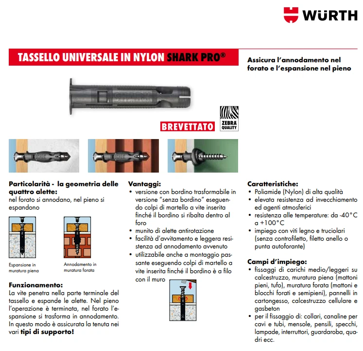 Tasselli e Viti Universali da 6 e da 8 Set 600pz - WÜRTH 0964906098 - Immagine 3 di 4