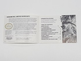 Top Gun The Second Mission Aut&eacute;ntico Original NES Nintendo Manual Solo