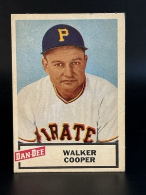 1954 Dan Dee Potato Chips Walker Cooper (SP) Sharp Card,Has Wrinkles See Pics