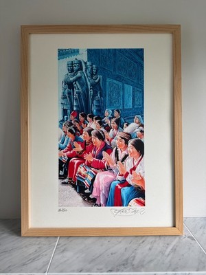 ERRO, L Ultima Visita di Mao a Venezia - Lithographie in Farbe aus 2003 handsig.