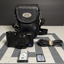 Sony Cyber-shot RX100 20.2MP Digital Camera Zeiss Lens Tested  Case 16GB SDCard