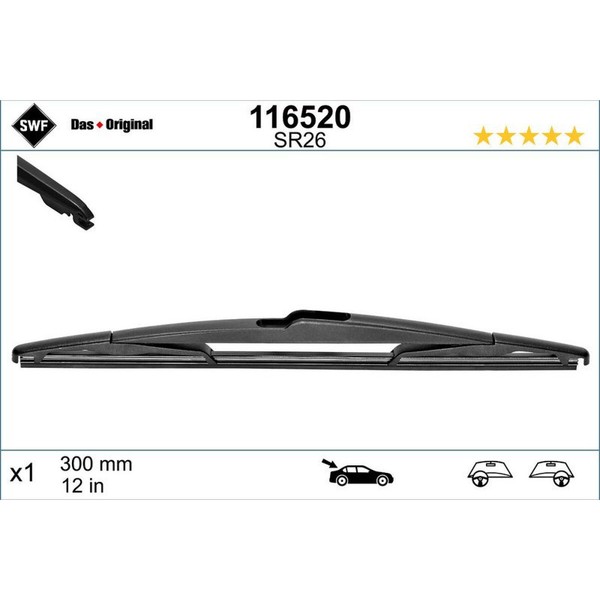 SWF 116520 Scheibenwischer FüR Mercedes Benz Peugeot Opel Fiat Renault Ford KIA-image
