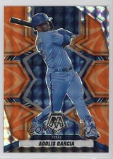 2022 Panini Mosaic Reactive Orange Mosaic Prizm Adolis Garcia #134 2k3