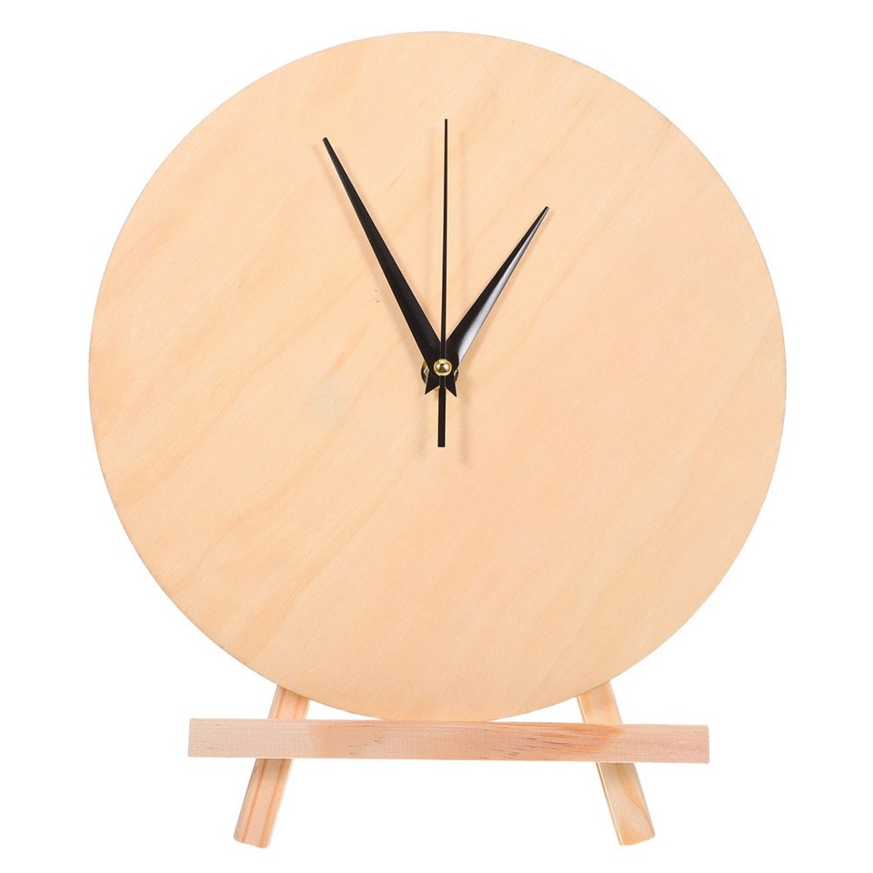 Durable Wooden Clock Base Blank for DIY Painting and Creative Crafting ...