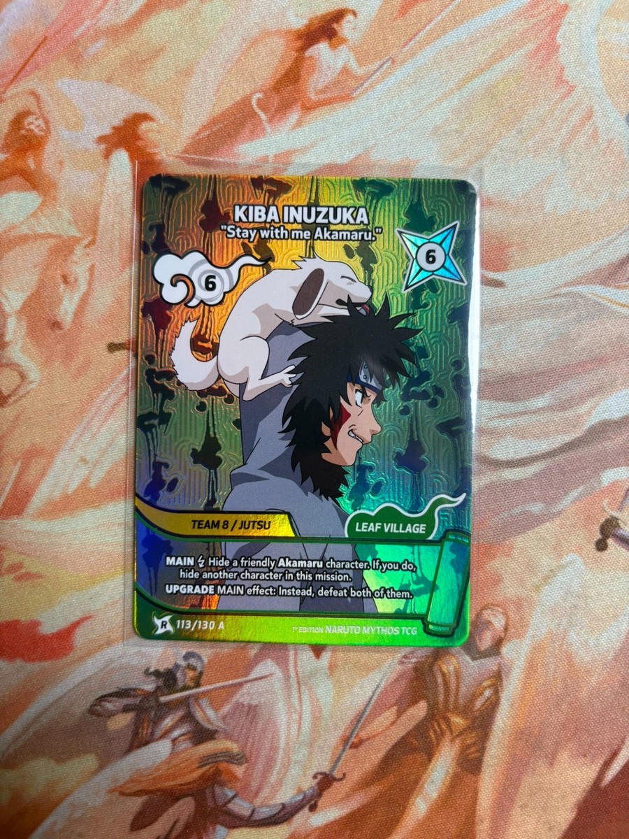 Naruto Mythos Card English Kiba Inuzuka Alternative Art, 113/130
