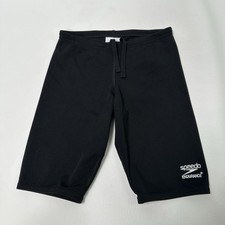 Speedo Jammer Size 24 Youth Boys Swimsuit Endurance Swim Team Black Shorts