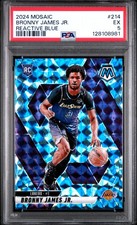 2024 PANINI MOSAIC REACTIVE BLUE #214 BRONNY JAMES JR. PSA 5