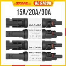 Solar Diodenstecker PV-Sperrdiode Diode 15A 20A 30A Solardiodenstecker 1000VDC
