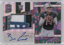 2020 Chronicles Draft Picks Psychedelic Prizm 3/5 Brian Lewerke Patch Auto h1k