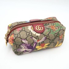Gucci Ophidia GG Flora 548394 Pochette GG Supreme Tela Stampa Floreale Rosso