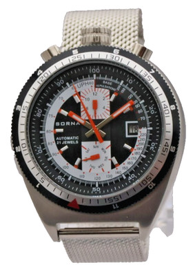 Sorna Automatik Herren Uhr BULLHEAD NOS STYLE Edelstahl  Watch 48mm Kalender Neu