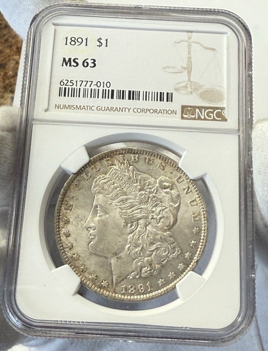 1891 Morgan Silver Dollar NGC MS 63 | eBay
